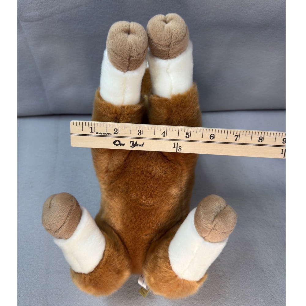 Aurora Miyoni Goat Plush Brown White 14" Farm Animal Stuffed Toy W/ Tag - Picture 6 of 9